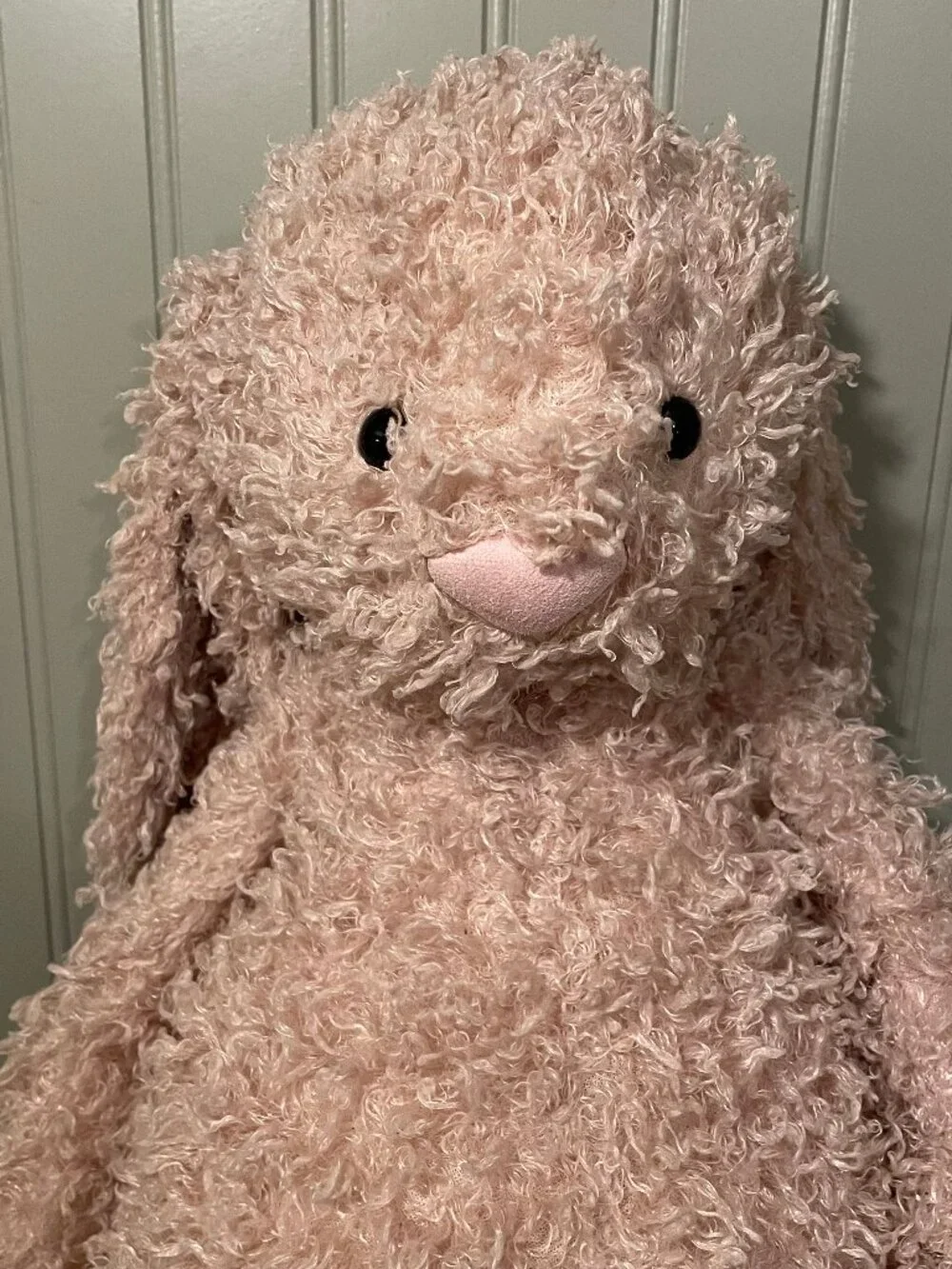 Huge Jellycat Bashful Luxe Bunny Curly - Retired - Preloved